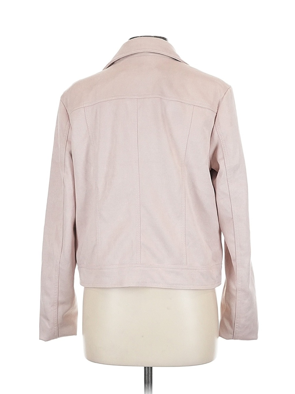 NWT Philosophy Women's Faux Leather Blush Pink Jacket - Picture 2 of 7